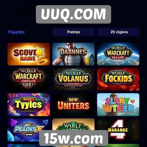 Comparação de jogos populares disponíveis no UUQ.COM